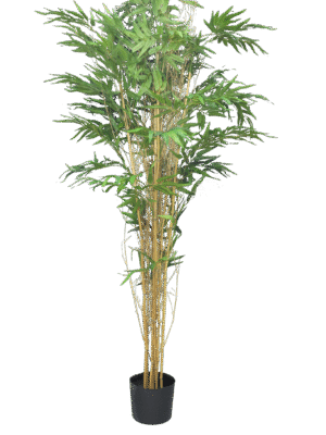 Kunstbamboe Bambusa Panda 180cm met pot. Decoratieve bamboeplant voor binnen en buiten.