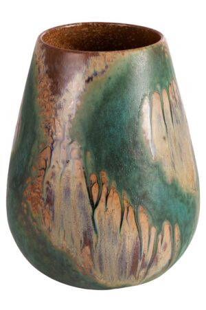 Jesco vaas: Stijlvolle keramische bloemenvaas, 23x31cm.