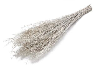 Witte Sarash bundel met frost effect, circa 110cm decoratieve takken.